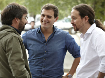 Cara a cara entre Albert Rivera y Pablo Iglesias en 'Salvados'