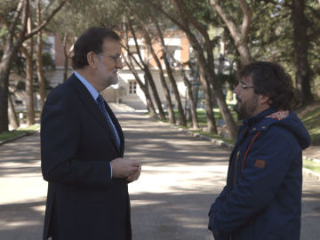 Jordi &Eacute;vole entrevista a Mariano Rajoy en Salvados