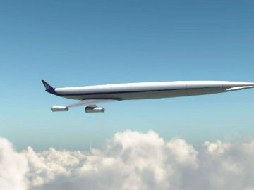 Simulación de un avión hipersónico.