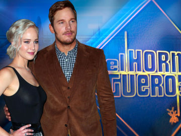 Jennifer Lawrence y Chris Pratt en 'El Hormiguero 3.0'