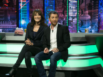 Carla Bruni, junto a Pablo Motos