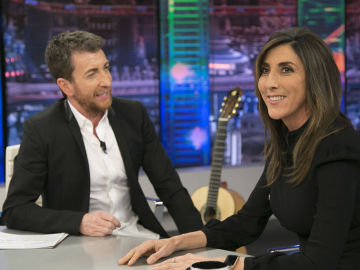 Paz Padilla, con Pablo Motos