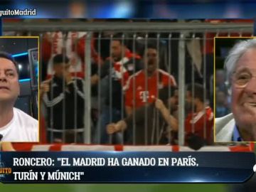 Tom&aacute;s Roncero y Jorge D'Alessandro, en 'El Chiringuito de Jugones'