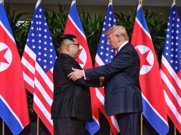 Kim-Jong-un y Donald Trump