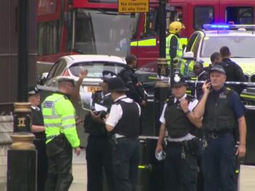 Varios heridos en Londres tras estrellarse un vehículo contra las barreras del Parlamento británico