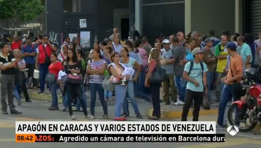 Apagón provocado en Caracas y varios estados vecinos