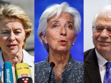 Von der Leyen, Lagarde y Borrell en lo más alto de las euroinstituciones