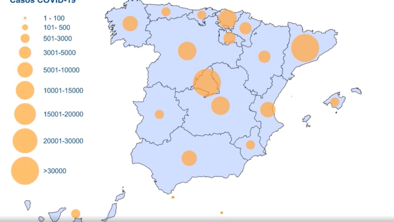 La cifra de muertos con coronavirus en España vuelve a descender, con ...