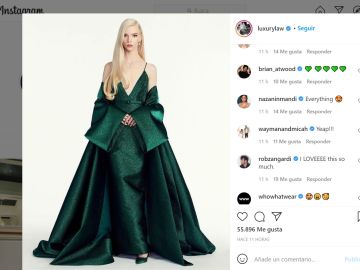 Anya Taylor-Joy eligió un vestido verde de Dior para los Globos de Oro