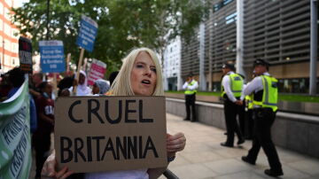Protesta en Londres contra las deportaciones 