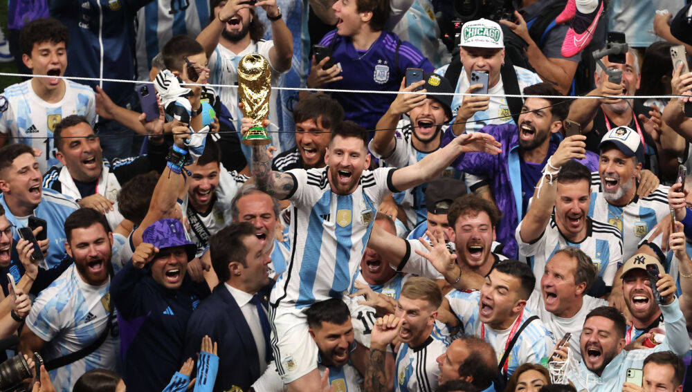 La reacción de Messi instantes antes de ganar el Mundial: "Vamos Diego, dáselo"