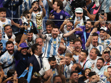 La reacción de Messi instantes antes de ganar el Mundial: "Vamos Diego, dáselo"