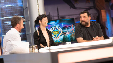 Vicky Luengo y Hovik Keuckerian en El Hormiguero Vicky Luengo y Hovik Keuckerian en El Hormiguero