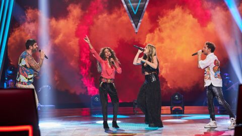 Los cuatro coaches nso regalaron una espectacular actuación conjunta en 'La Voz Kids' Los cuatro coaches nso regalaron una espectacular actuación conjunta en 'La Voz Kids'
