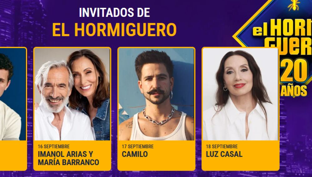 Invitados de 'El hormiguero'
