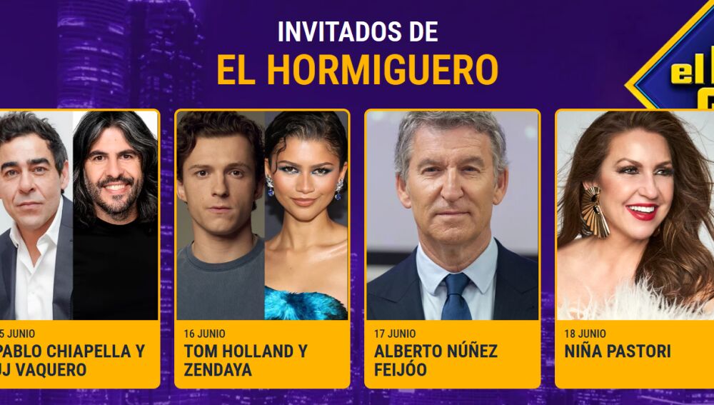 Invitados del 15 al 18 de junio