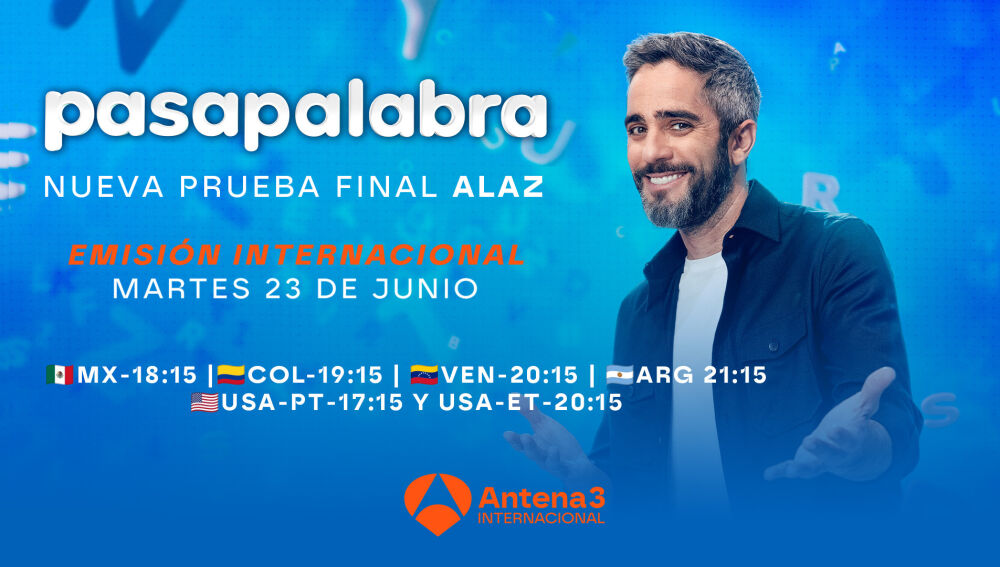 'Pasapalabra' regresa esta tarde a Antena 3 Internacional