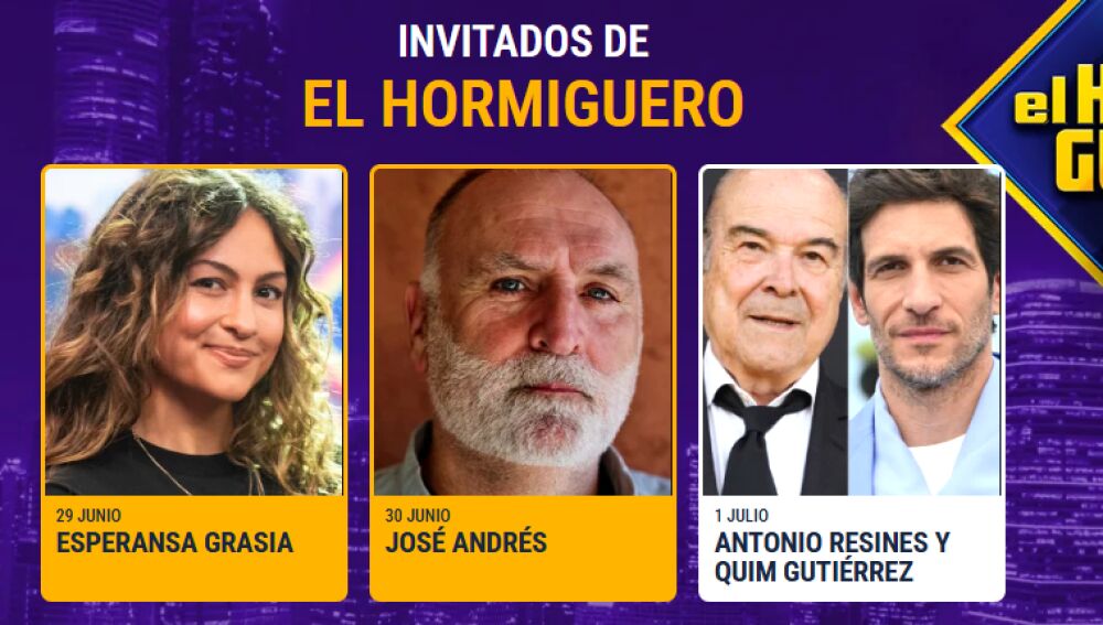 invitados del 29 al 1 de julio