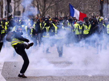 Los 'chalecos amarillos' en las calles de París