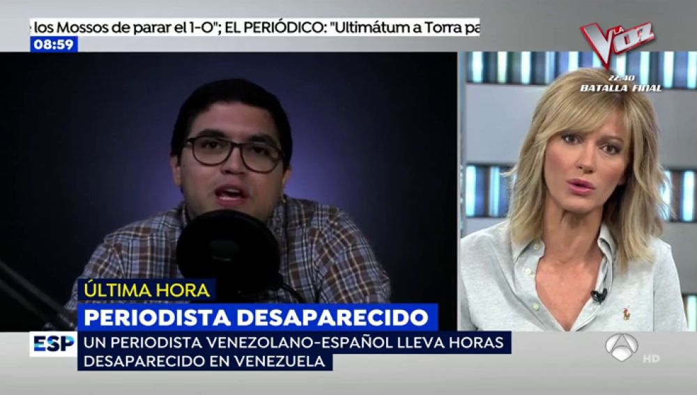 Habla el padre del periodista español desaparecido en Venezuela: "No creo que el Gobierno se vaya a meter en un problemón"