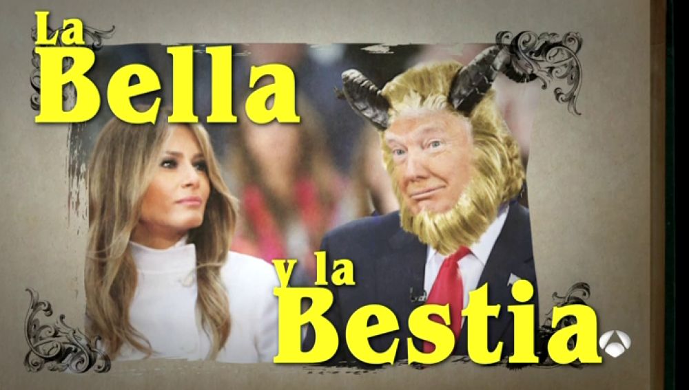 'La Bella y la Bestia', con Melania y Donald Trump