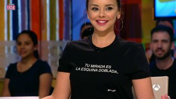 El mensaje de la camiseta de Chenoa que ha descolocado a Frank Blanco El mensaje de la camiseta de Chenoa que ha descolocado a Frank Blanco