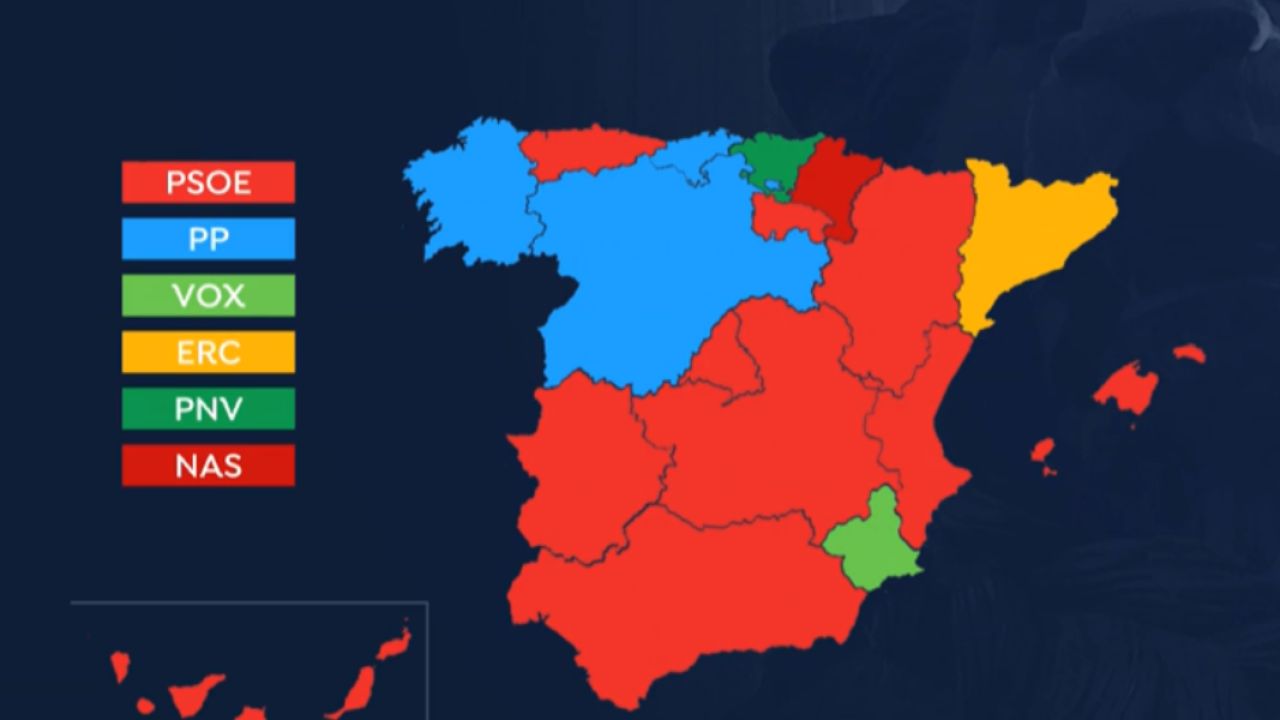 Chaqueta lealtad Coincidencia EL PSOE gana las elecciones en España, PP y Vox crecen, Unidas Podemos  pierde fuerza y Ciudadanos se desploma | ANTENA 3 INTERNACIONAL