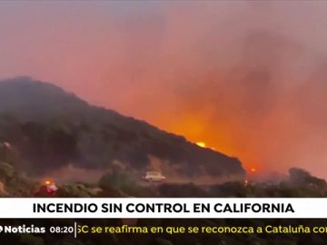 Un incendio en California avanza sin control por el Bosque Nacional Los Padres