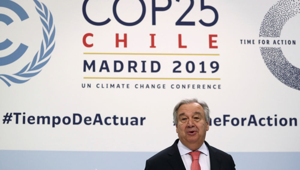 Antonio Guterres en la Cumbre del Clima de Madrid