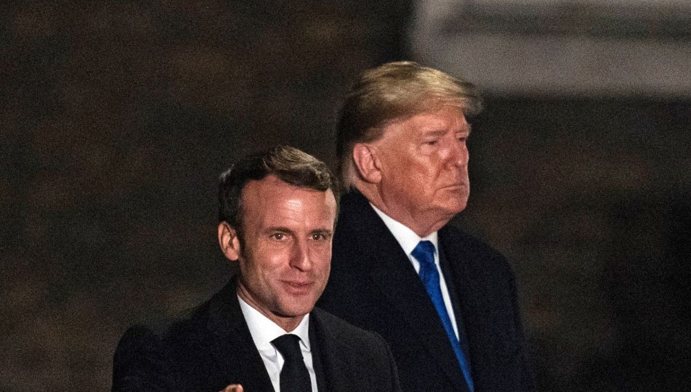 Trump y Macron en la cumbre de la OTAN en Londres