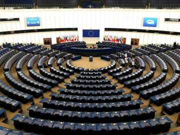 La sala plenaria del Parlamento Europeo, en Estrasburgo 
