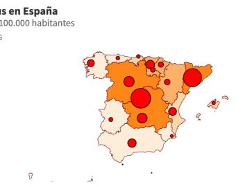 Mapa coronavirus España