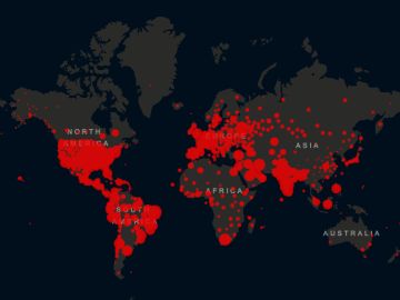 Mapa mundial de contagios COVID19