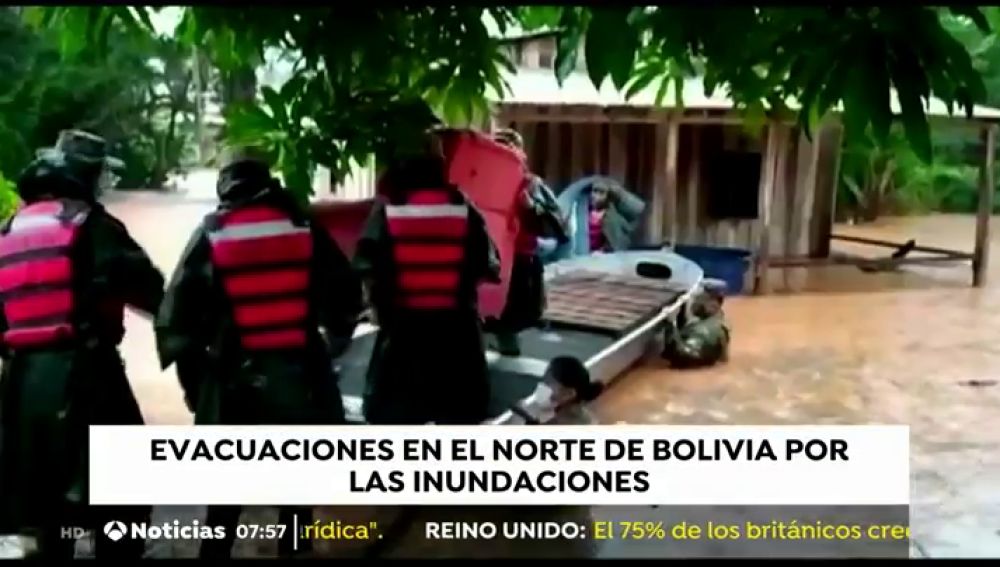 Alarma en Bolivia por las fuertes lluvias, desbordamiento de ríos e inundaciones 