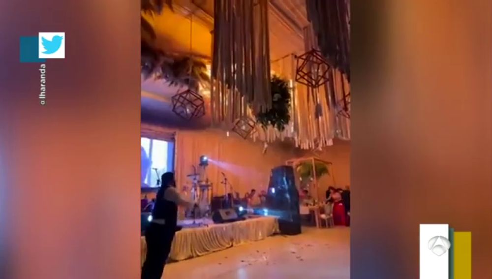 Incendio durante el baile de los novios en una boda en México