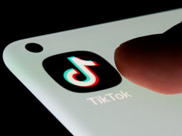Aplicación TikTok en un móvil