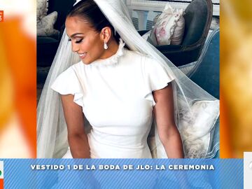 Las fotografías de los vestidos de novia de Jennifer Lopez, en 'Zapeando'
