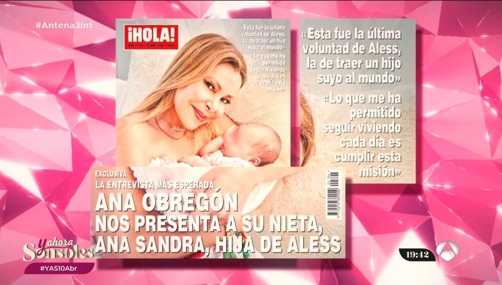 Las críticas a Ana Obregón por exponer a la pequeña Ana Sandra, en 'Y ahora, Sonsoles'