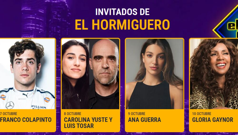 Invitados El Hormiguero 7 de octubre