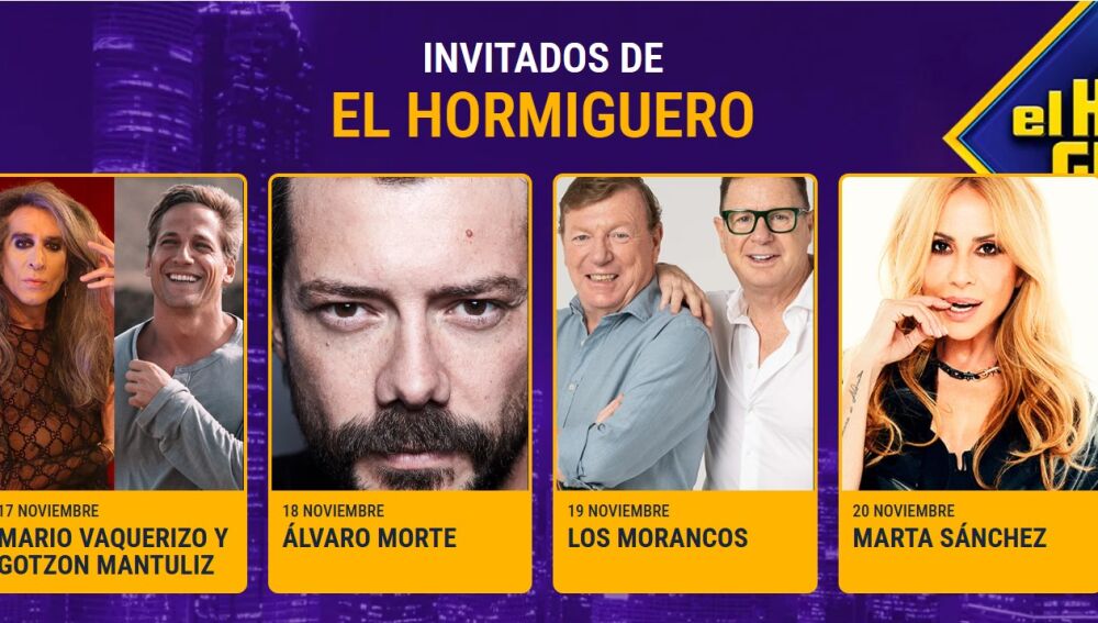 Invitados de EL Hormiguero