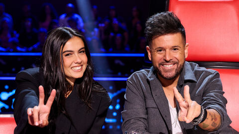 Chiara Olvier y Pablo López en La Voz 2025