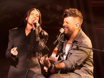 Chiara Oliver y Pablo López, en La Voz 2025 Chiara Oliver y Pablo López, en La Voz 2025