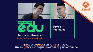 Entrevista exclusiva al futbolista James Rodríguez, el miércoles 24 de junio en Antena 3 Internacional Entrevista exclusiva al futbolista James Rodríguez, el miércoles 24 de junio en Antena 3 Internacional