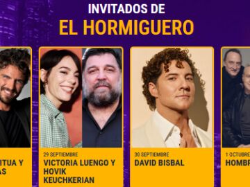INVITADOS DEL 28 AL 1 DE OCTUBRE INVITADOS DEL 28 AL 1 DE OCTUBRE