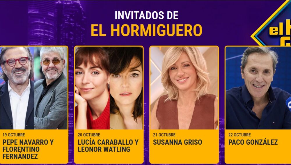 Invitados de 'El Hormiguero'